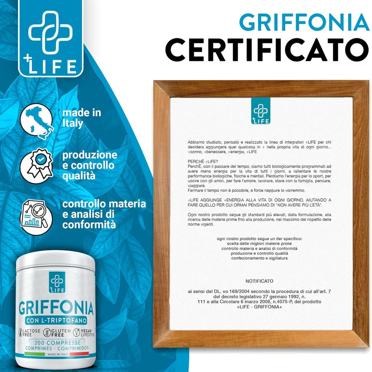 +Life Griffonia 200 Compresse
