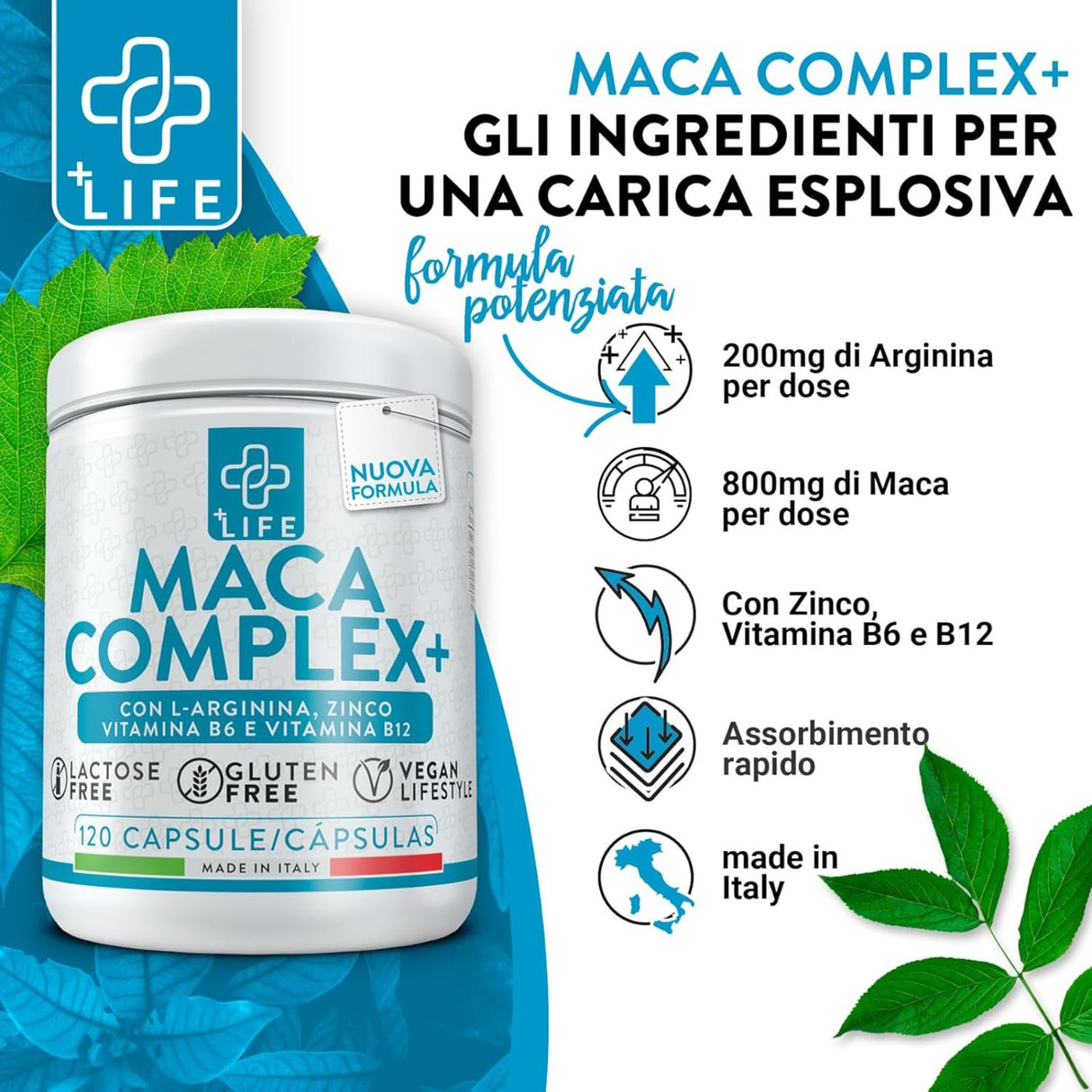 +Life Maca Complex+ 120 Capsule