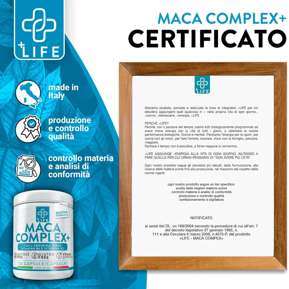 +Life Maca Complex+ 120 Capsule