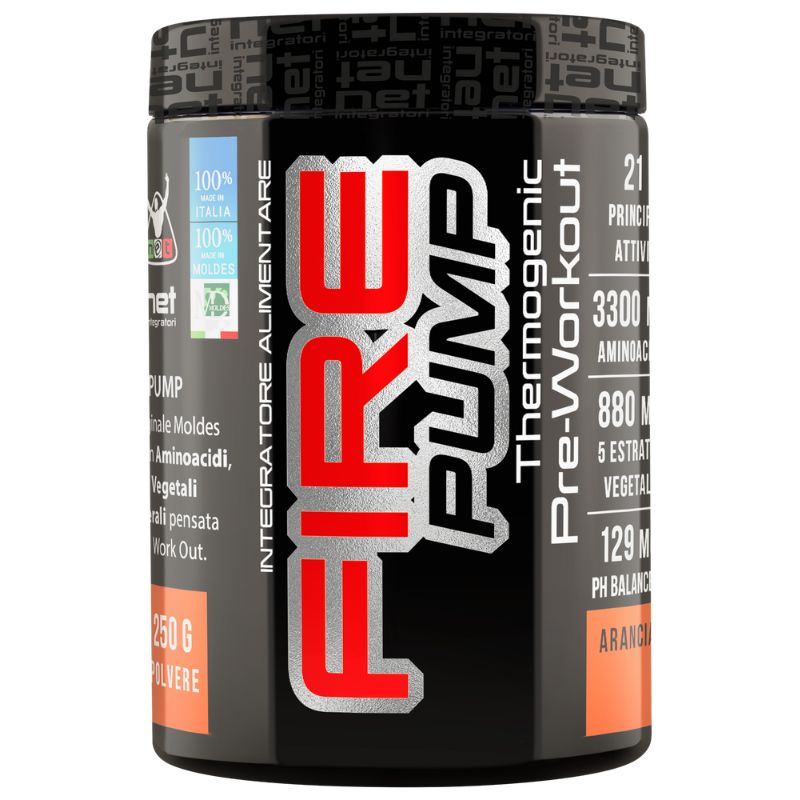 NET INTEGRATORI FIRE PUMP 250 GRAMMI GUSTO ARANCIA
