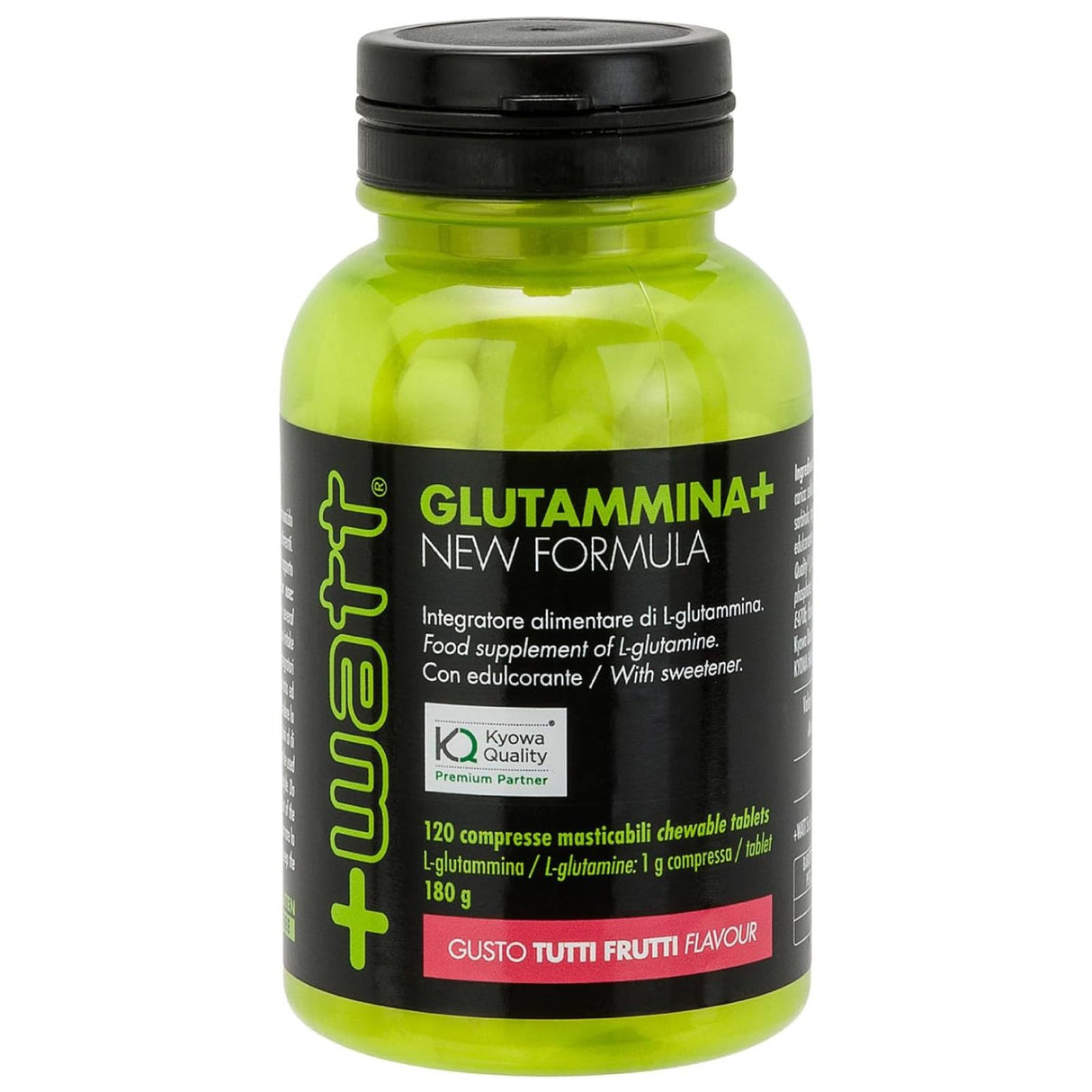 +WATT GLUTAMMINA+ 120 COMPRESSE MASTICABILI GUSTO TUTTI FRUTTI
