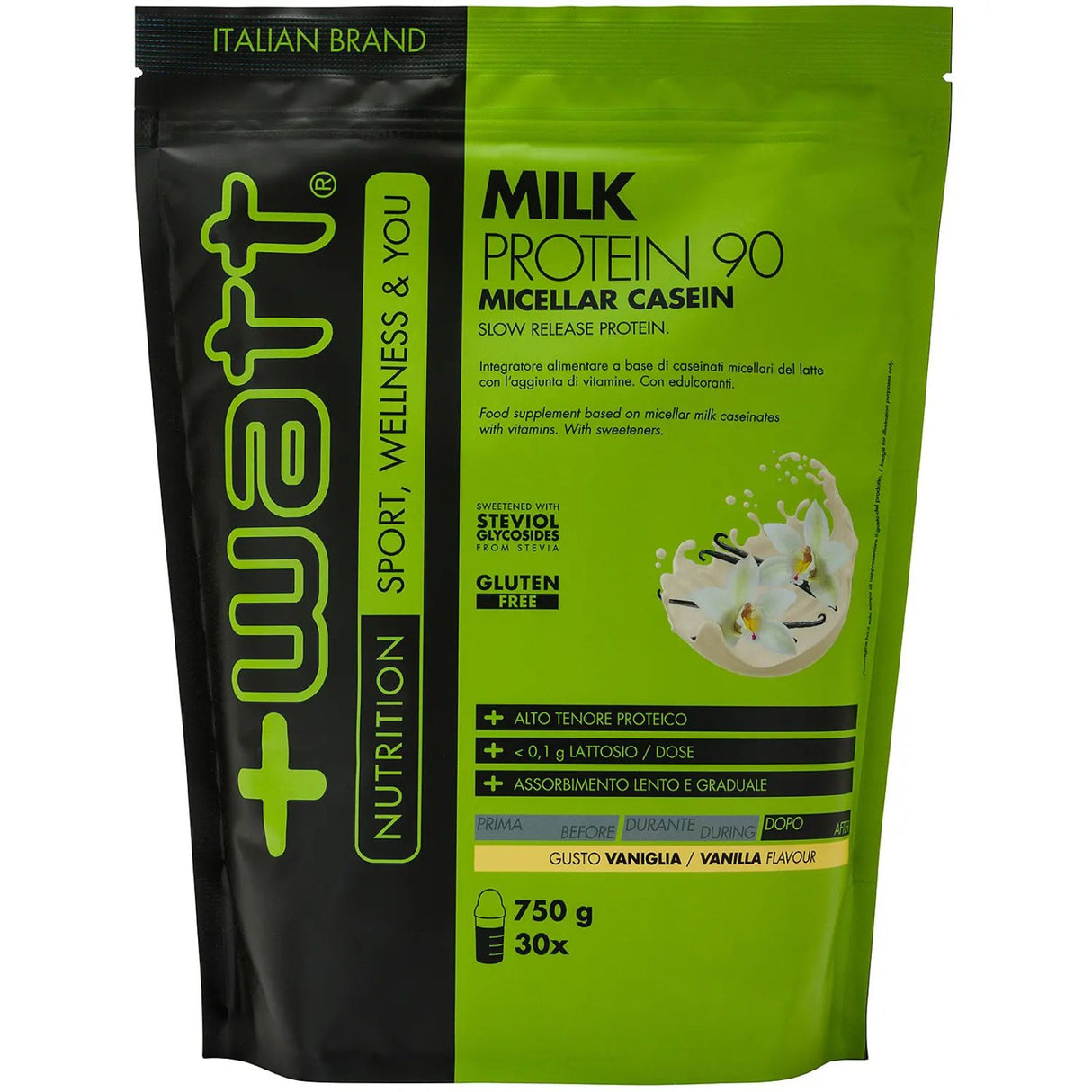 +WATT MILK PROTEIN 90 BUSTA DA 750 GRAMMI