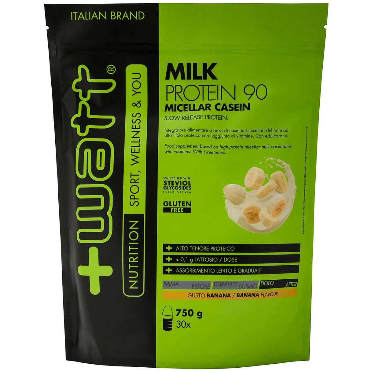 +WATT MILK PROTEIN 90 BUSTA DA 750 GRAMMI