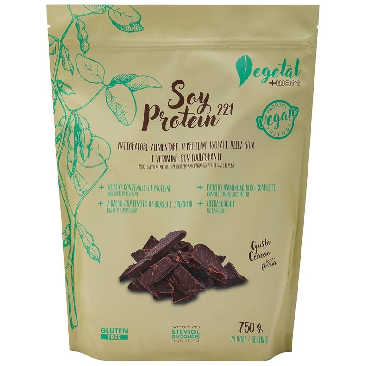 +WATT SOY PROTEIN 221 BUSTA DA 750 GRAMMI