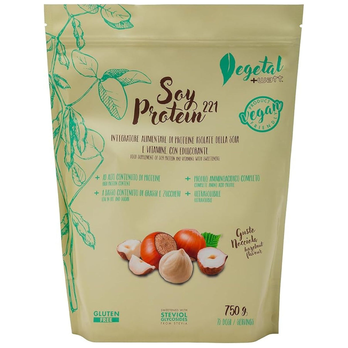 +WATT SOY PROTEIN 221 BUSTA DA 750 GRAMMI