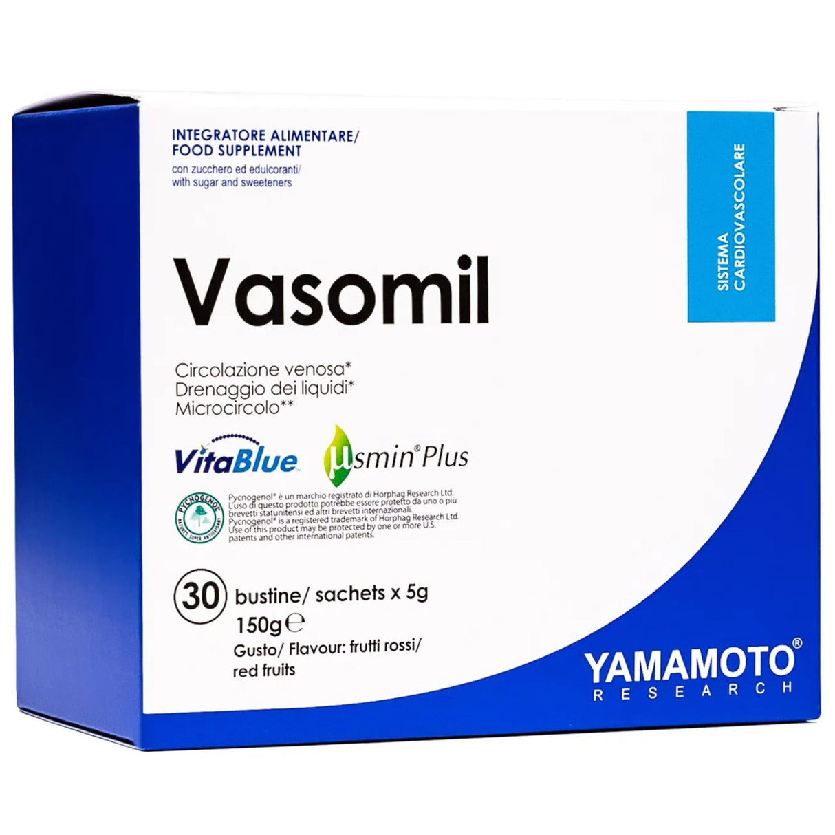 Yamamoto Research Vasomil 30 Bustine Da 5 Grammi