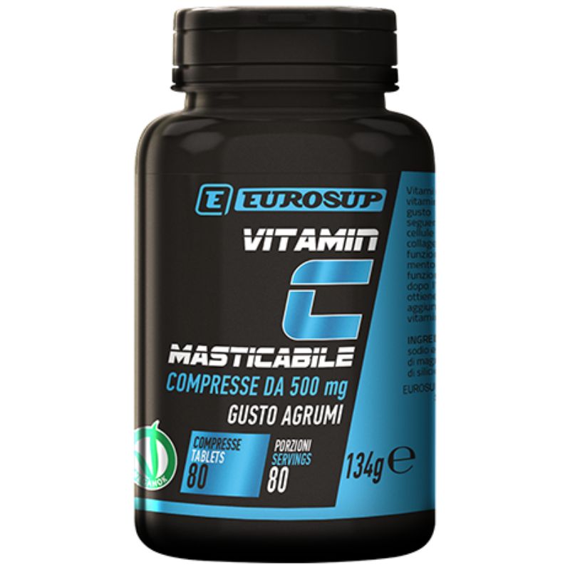 EUROSUP VITAMIN C MASTICABILE GUSTO AGRUMI 80 COMPRESSE