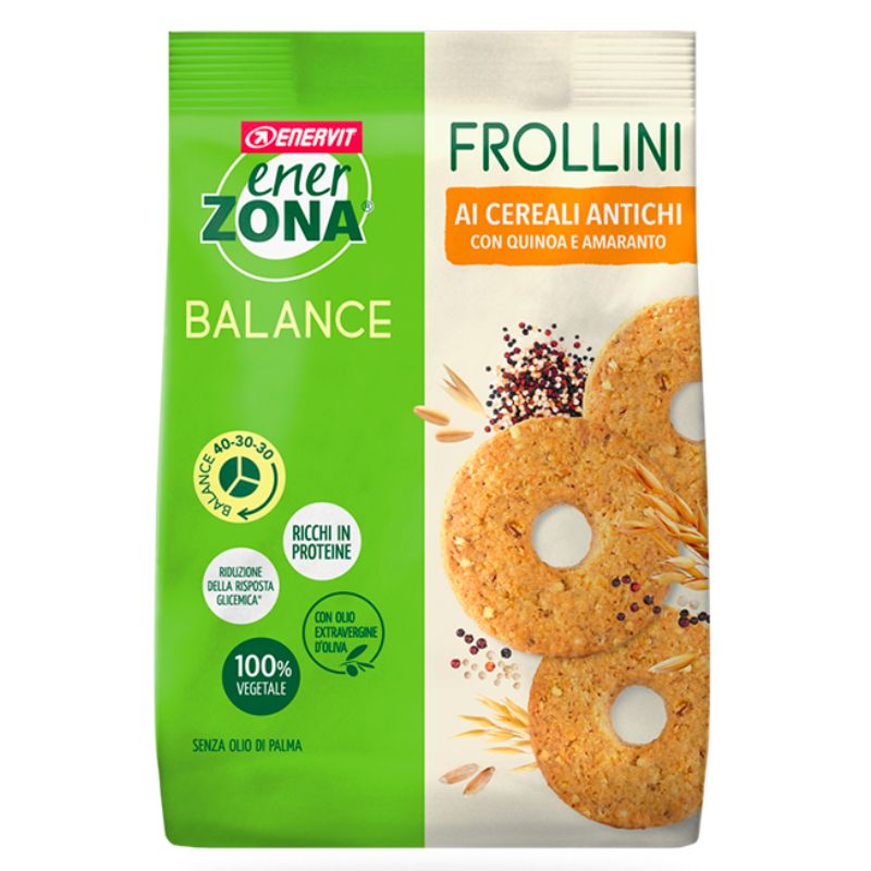 ENERZONA FROLLINI 40-30-30 1 CONFEZIONE DA 250 GRAMMI GUSTO CEREALI ANTICHI