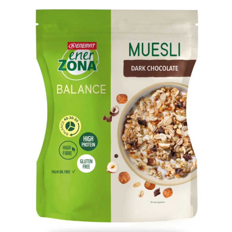 ENERZONA MUESLI DARK CHOCOLATE 40-30-30 1 BUSTA DA 230 GRAMMI