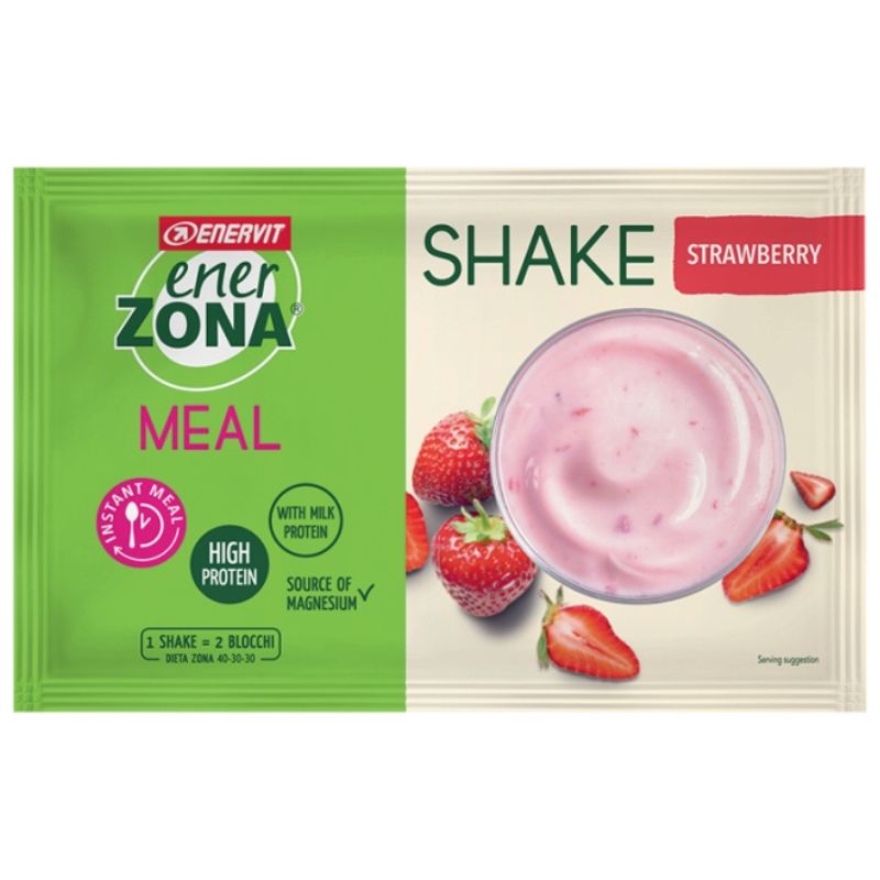 ENERZONA SHAKE 20 BUSTE DA 50 GRAMMI GUSTO FRAGOLA