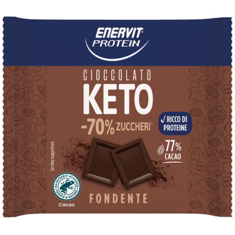 Enervit Protein Tavoletta Keto Gusto Cioccolato Fondente 35 Grammi