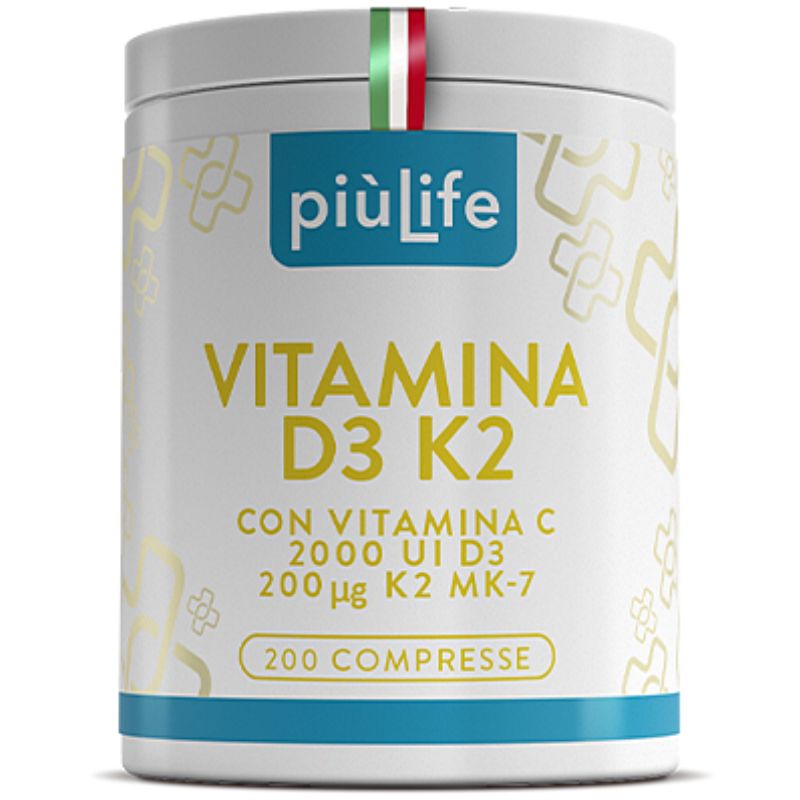 +Life D3 K2 Mk7 Con Vitamina C 200 Compresse