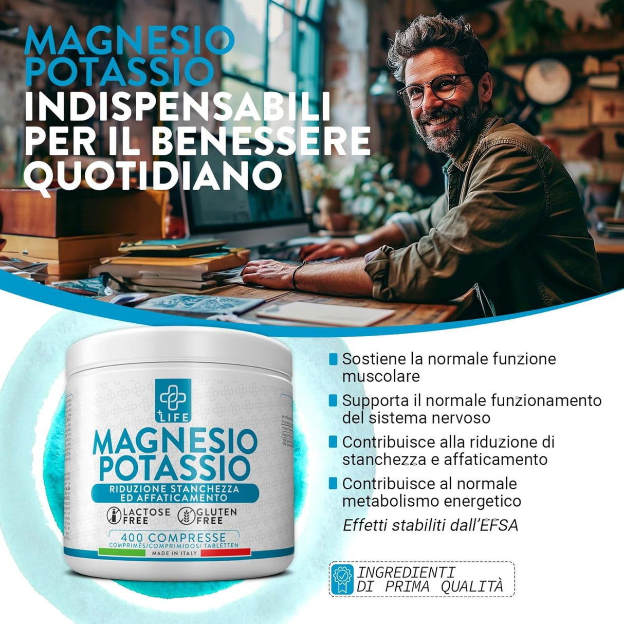 +Life Magnesio Potassio 400 Compresse