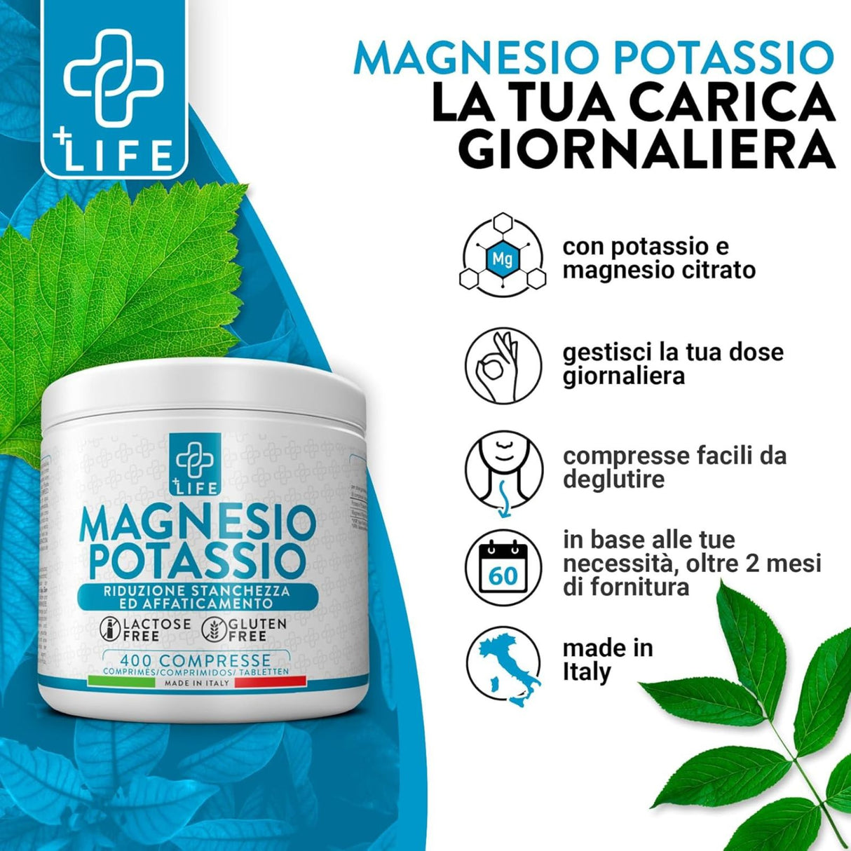 +Life Magnesio Potassio 400 Compresse