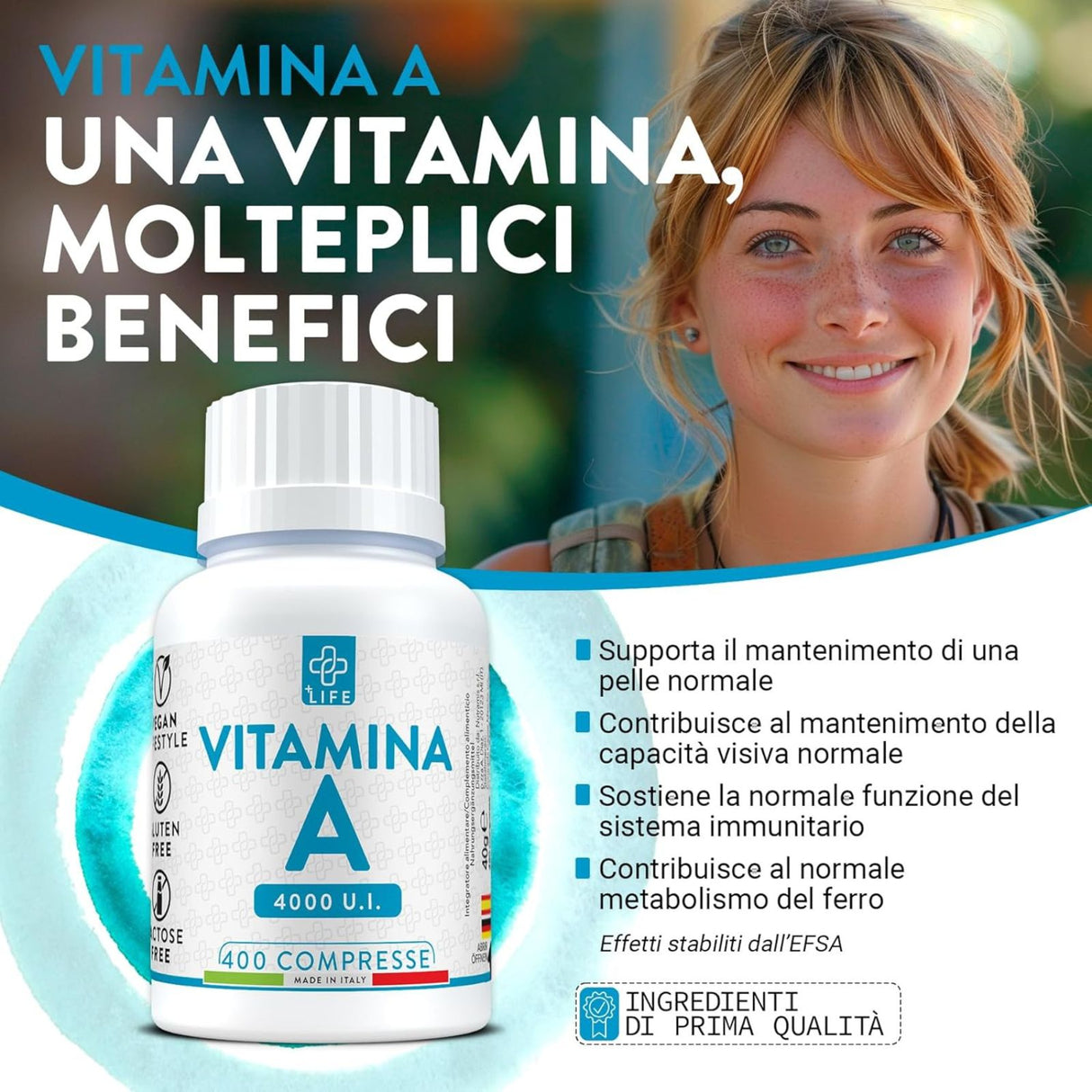 +Life Vitamina A 400 Compresse