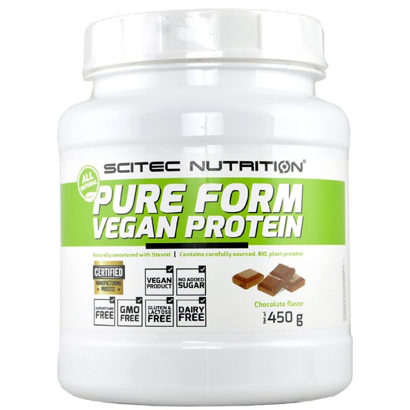 SCITEC NUTRITION PURE FORM VEGAN PROTEIN 450 GRAMMI
