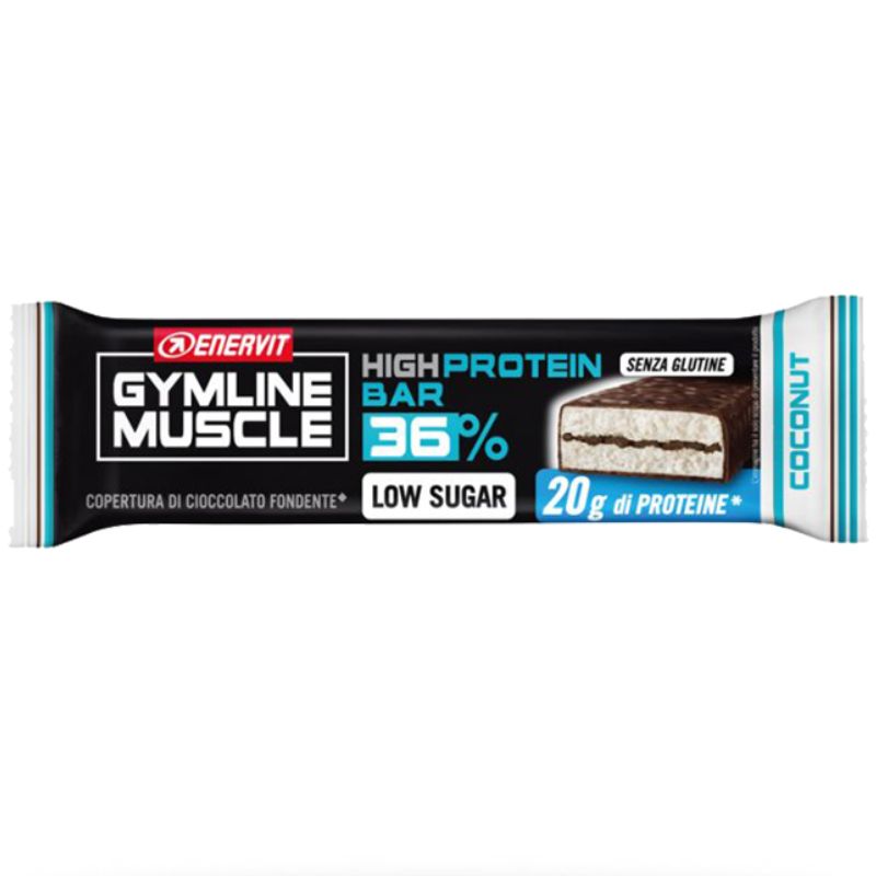 ENERVIT GYMLINE MUSCLE HIGH PROTEIN BAR 36% 1 BARRETTA DA 55 GRAMMI