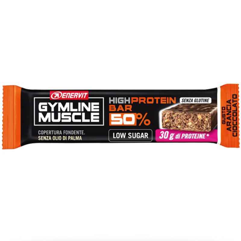 ENERVIT GYMLINE MUSCLE HIGH PROTEIN BAR 50% 1 BARRETTA DA 60 GRAMMI