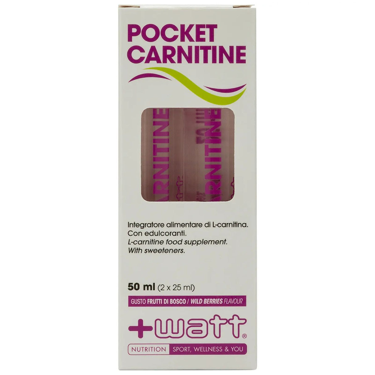 +Watt Pocket Carnitine Astuccio 2 Fiale da 25 Ml