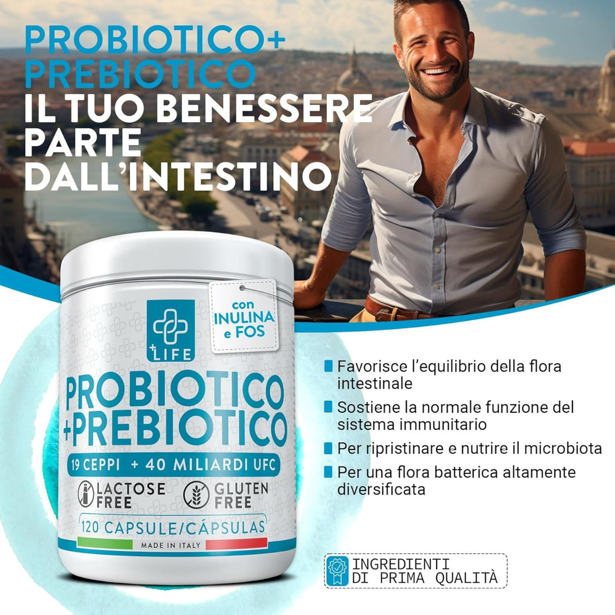 +Life Probiotico 120 Capsule