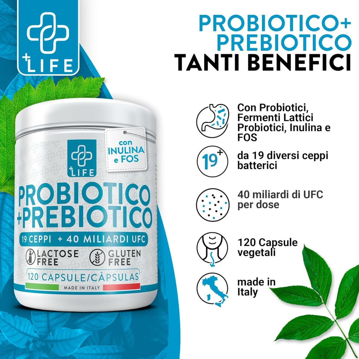 +Life Probiotico 120 Capsule