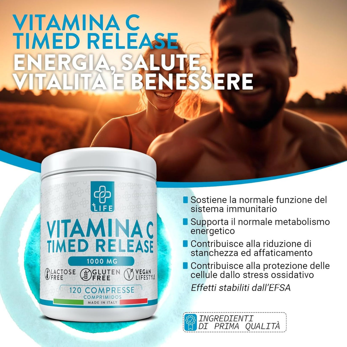 +Life Vitamina C Timed Release 120 Compresse