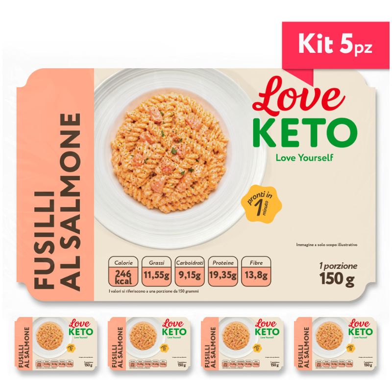 Love Keto Fusilli Proteici Al Salmone 150 Grammi