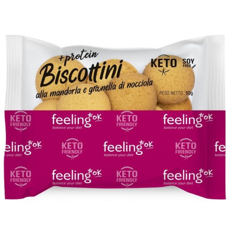 Feeling Ok +Protein Biscottini Keto 50 Grammi