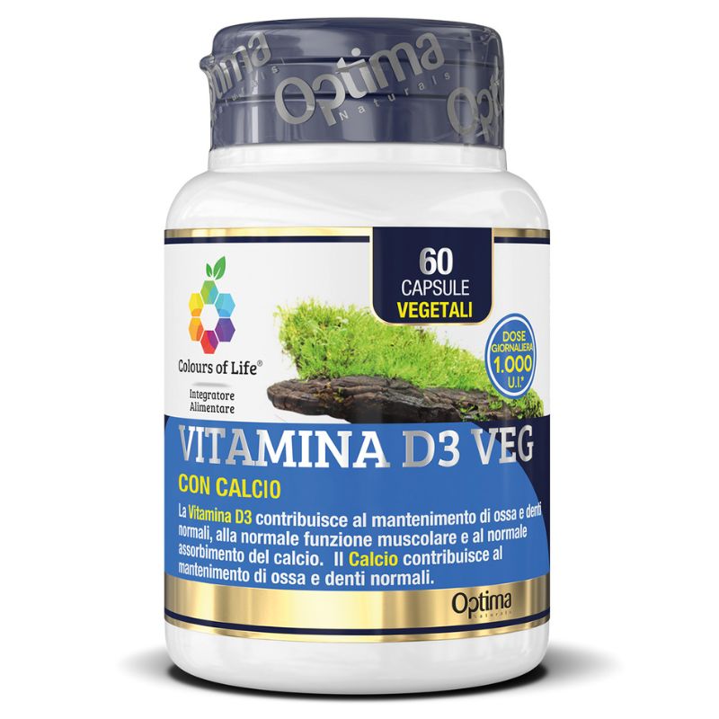 Optima Colours of Life Vitamina D3 Veg 60 Capsule