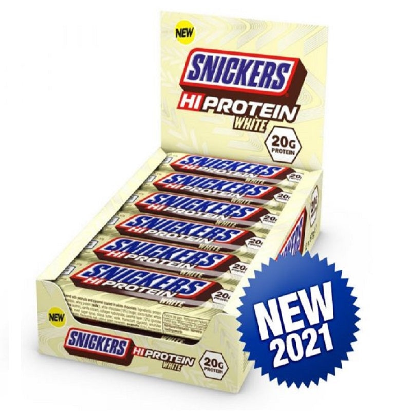 SNICKERS HI-PROTEIN WHITE 12 BARRETTE DA 57 GRAMMI