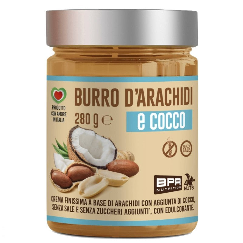 BPR NUTRITION BURRO D'ARACHIDI E COCCO 280 GRAMMI