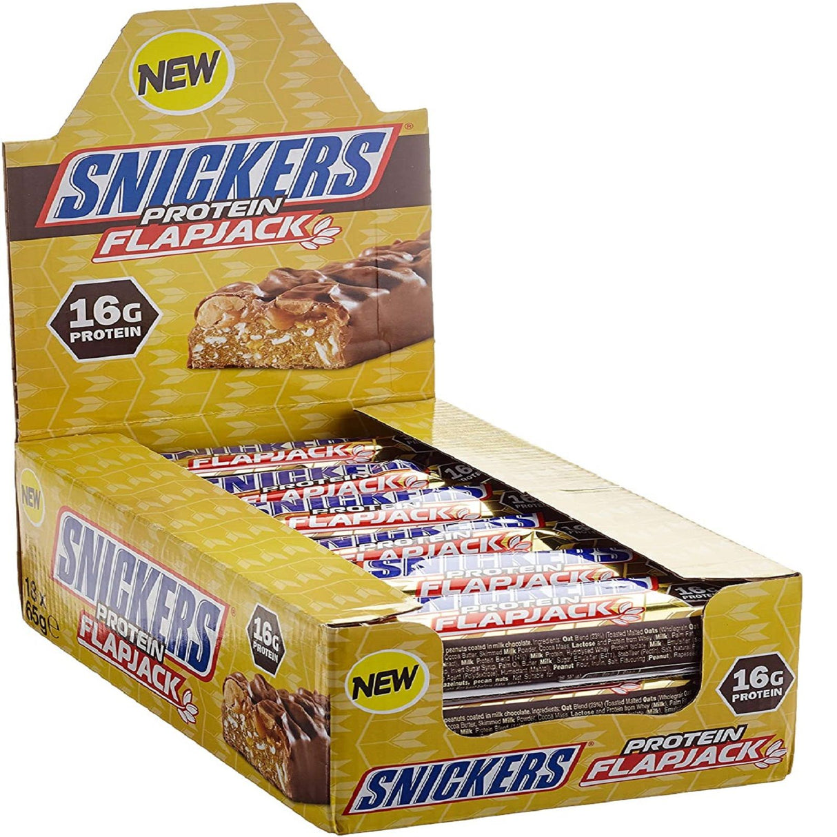 SNICKERS PROTEIN FLAPJACK 18 BARRETTE DA 65 GRAMMI