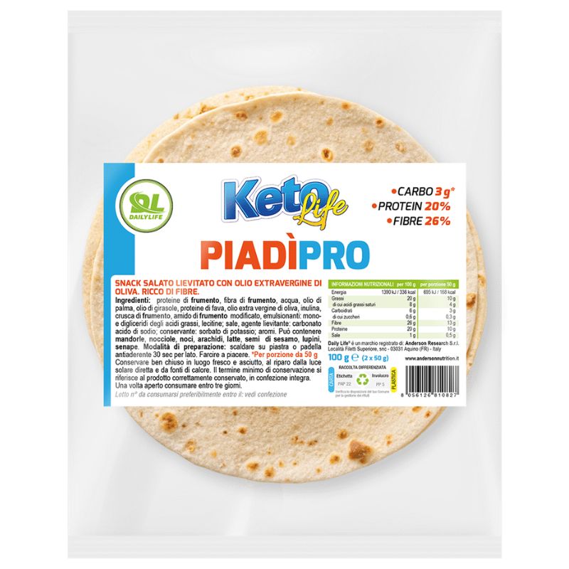 Daily Life Keto Life PiadiPro 2x50 Grammi
