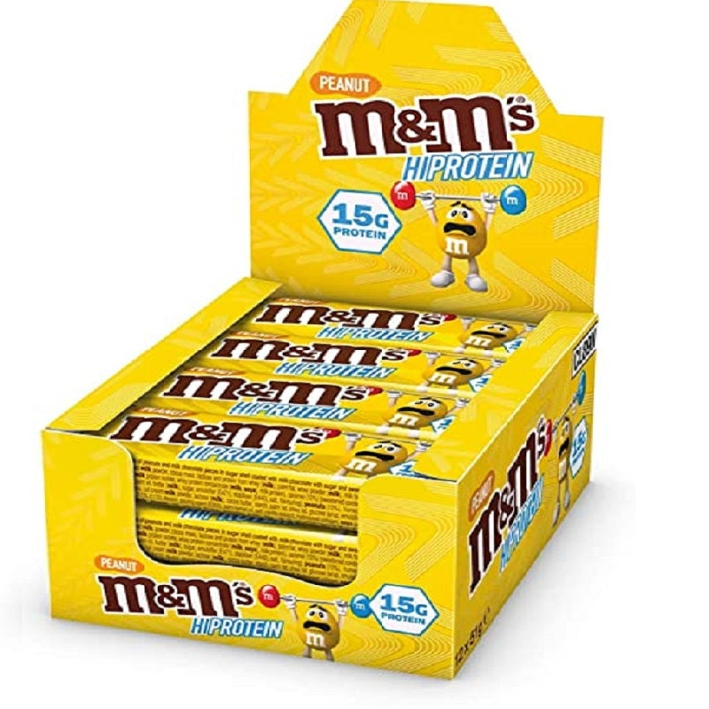 M&M HI-PROTEIN ARACHIDI 12 BARRETTE DA 51 GRAMMI