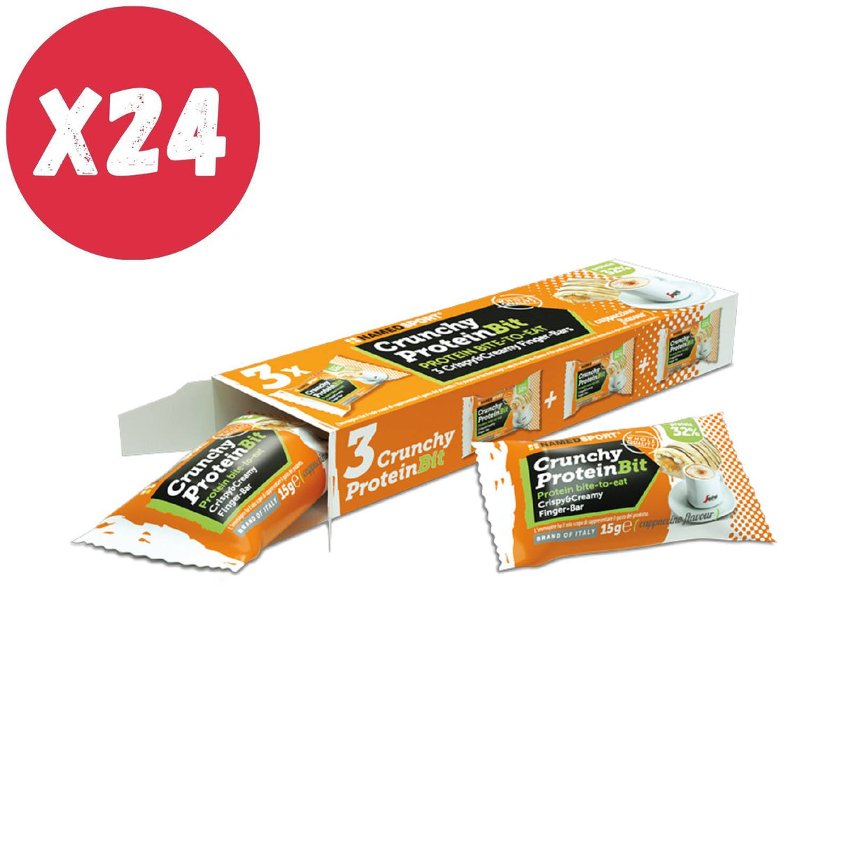 NAMED SPORT CRUNCHY PROTEIN BIT 24 SCATOLETTE CON 3 MINI BARRETTE