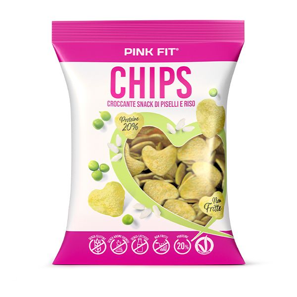 Proaction Pink Fit Chips Gusto Piselli e Riso Da 25 Grammi