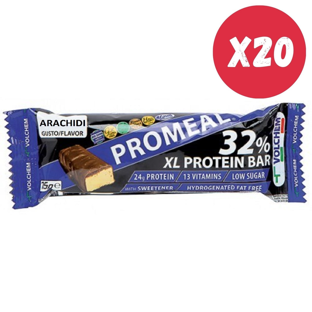 VOLCHEM PROMEAL XL PROTEIN 32% 20 BARRETTE DA 75 GRAMMI