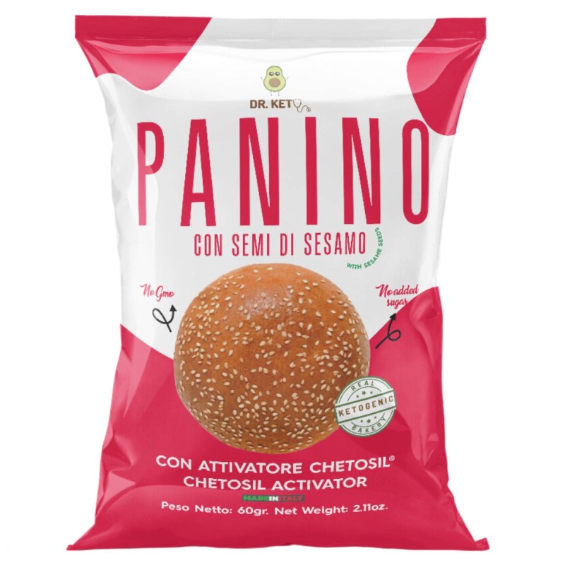Dr.Keto Panino Con Semi di Sesamo 60 Grammi