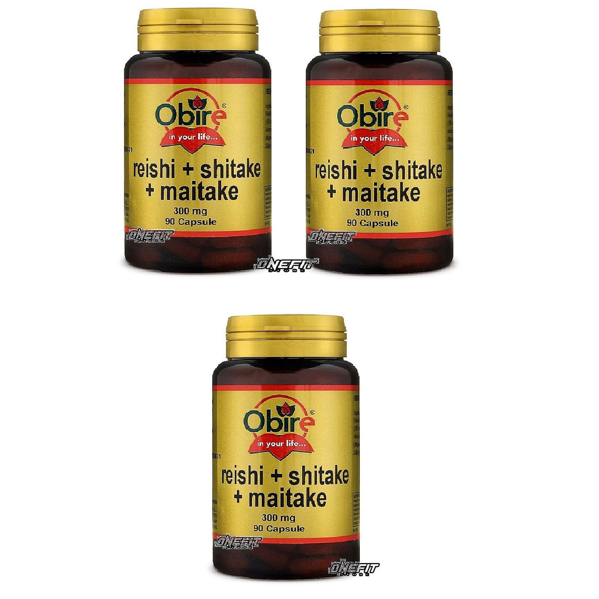OBIRE REISHI+SHITAKE+MAITAKE 3 CONFEZIONI DA 90 CAPSULE