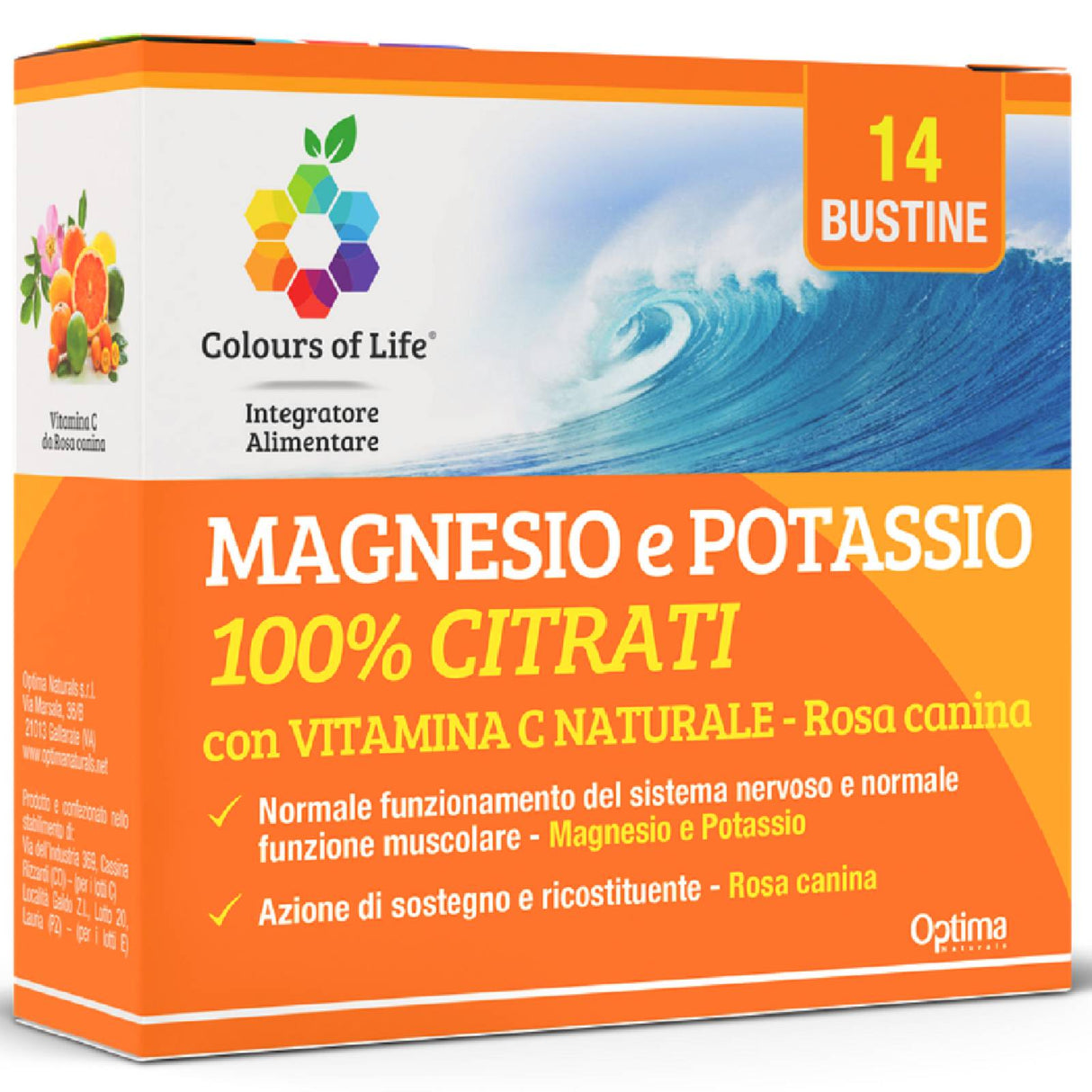 OPTIMA MAGNESIO E POTASSIO 14 BUSTINE GUSTO ARANCIA