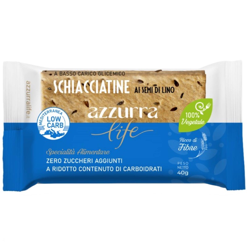 Azzurra Life Schiacciatine Ai Semi Di Lino 40 Grammi