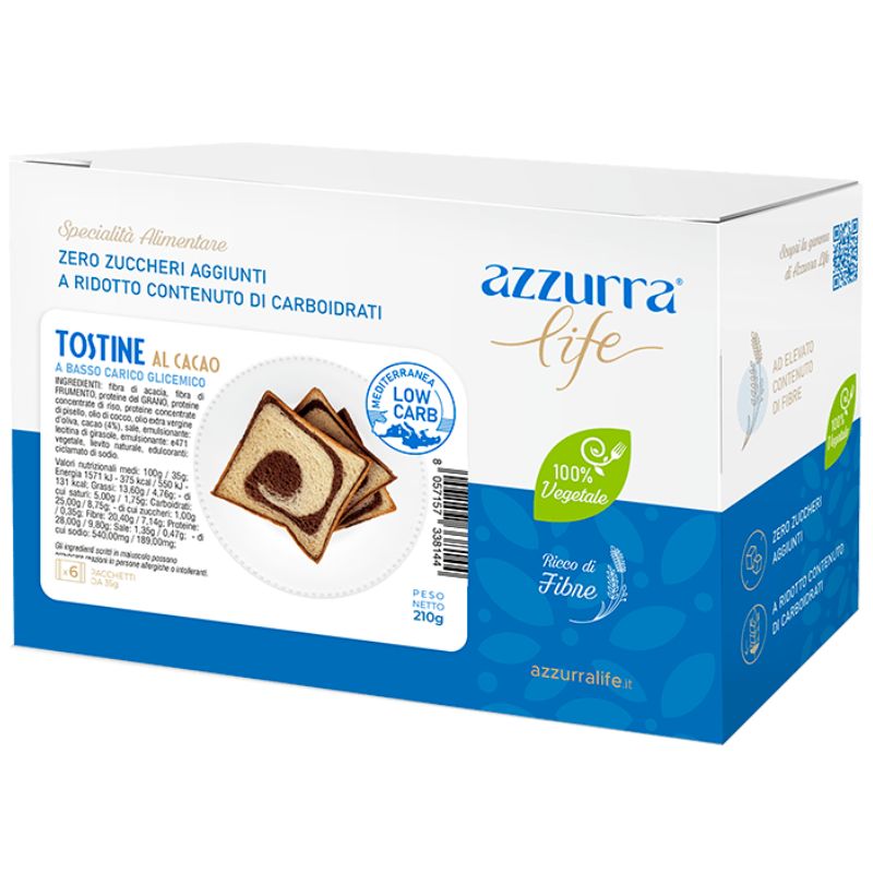 Azzurra Life Tostine Al Cacao 6x35 Grammi