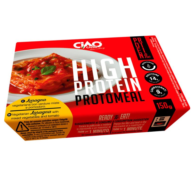 Ciaocarb HIgh Protein Protomeal Lasagna Vegetariana 150 Grammi