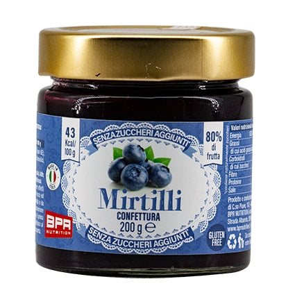 Bpr Nutrition Confettura Ai Mirtilli 200 Grammi