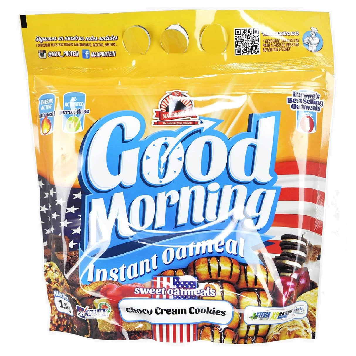 MAX PROTEIN GOOD MORNING INSTANT OATMEAL 1,5 KG