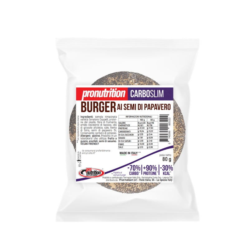 Pronutrition Burger Ai Semi Di Papavero 80 Grammi