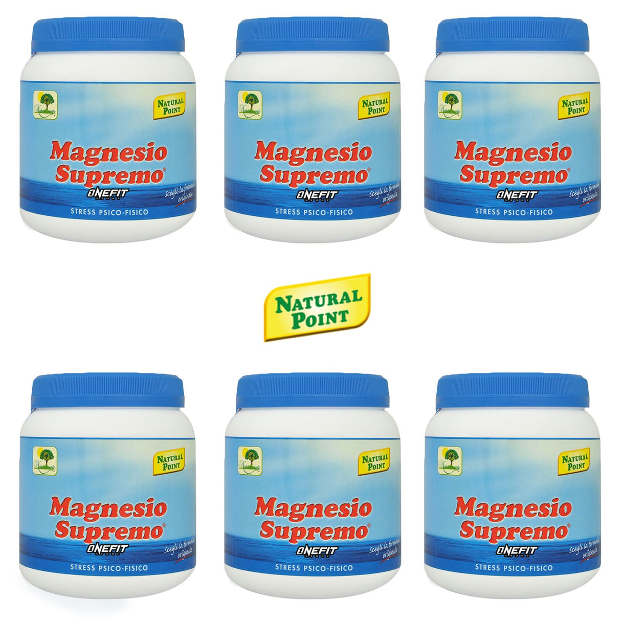NATURAL POINT MAGNESIO SUPREMO 6 CONFEZIONI DA 300 GRAMMI