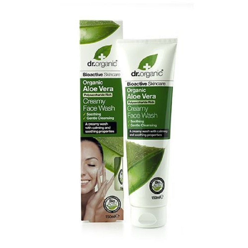 DR ORGANIC ALOE VERA CREAMY FACE WASH 150 ML