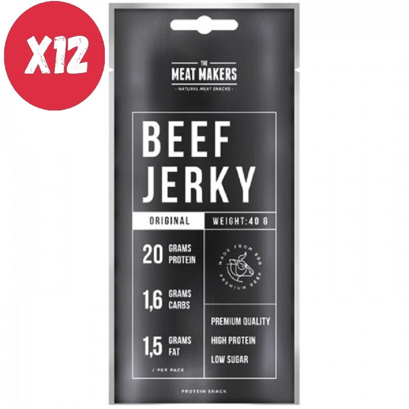 PRONUTRITION BEEF JERKY ORIGINAL 12 BUSTE DA 40 GRAMMI
