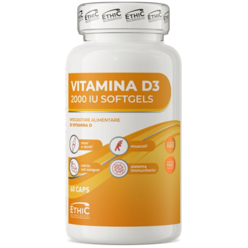 EthicSport Vitamina D3 2000 Iu 60 Capsule